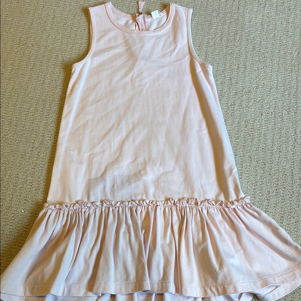 Crewcuts sleeveless Pink Ruffle Hem Dress